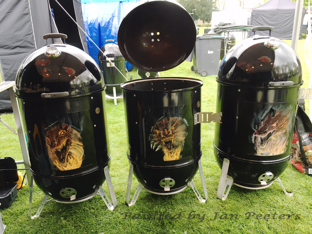 Weber BBQ airbrushed